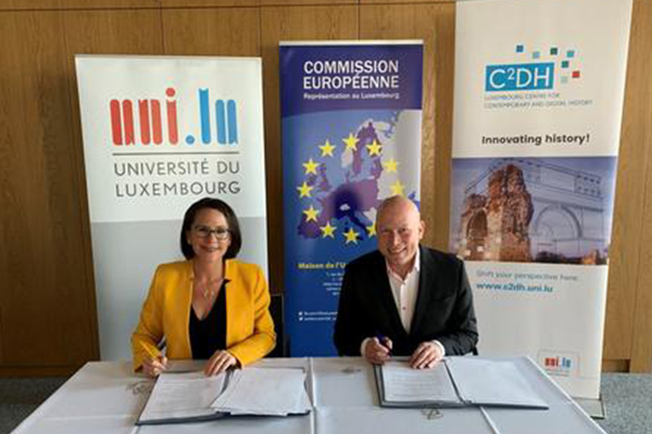 Yuriko Backes and Prof. Dr Stéphane Pallage © University of Luxembourg 2019