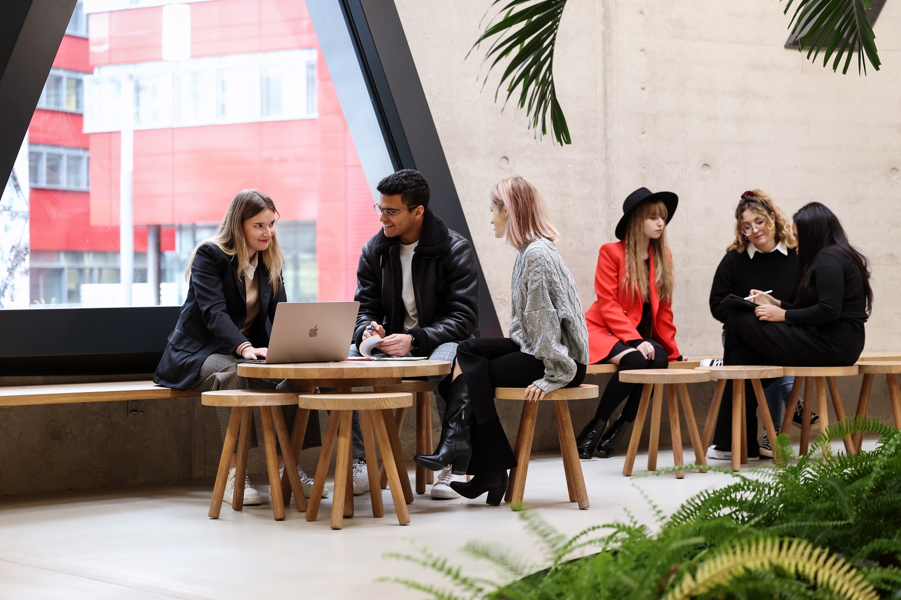 Group of students at the LLC