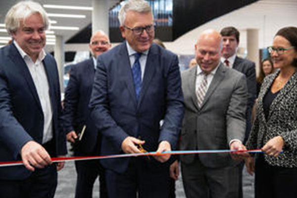 Prof. Dr Andreas Fickers, Marc Angel, Nicolas Schmit, Prof. Dr Stéphane Pallage, Yuriko Backes © University of Luxembourg 2019
